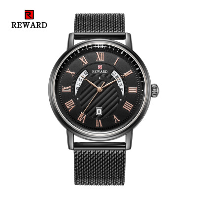 

REWARD 63063 Men Waterproof Quartz Net With Business Watch