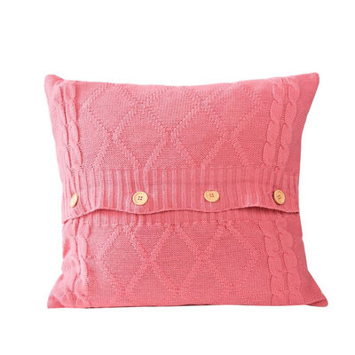 

UpperX Knitted Decorative Pillow Case Cushion Cover Cable Knitting Patterns Square Warm Throw Pillow Covers
