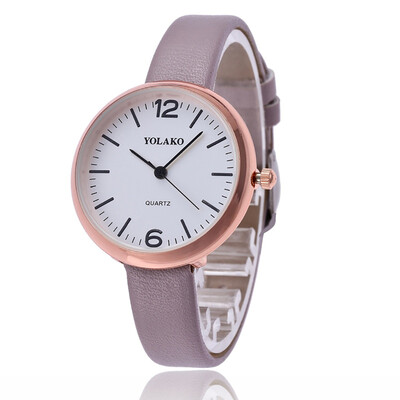 

Quartz Watch Women PU Leather Strap Wrist Watch Casual Female Clock