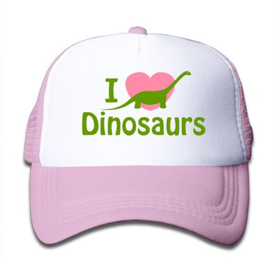 

Pink Mesh Baseball Cap Adjustable Kids Hats Cartoon Pink Flamingo Unisex