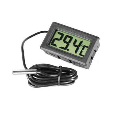 

LCD Digital Thermometer for Fridges Freezers Coolers Aquarium Chillers Mini 1M Probe Black