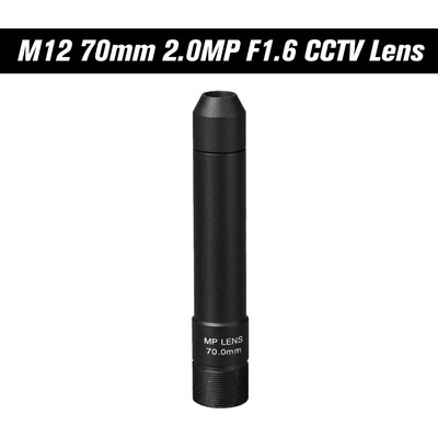 

HD 20 Megapixel 70mm Pinhole CCTV Lens M12 Mount MTV Board Lens Image Format 1" F16 Fixed Iris Long Viewing Distance for Secur