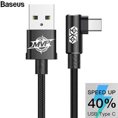 

Baseus MVP USB Elbow Type-C Cable for Mobile Phone Samsuang Note 9 S8 HuaWei XiaoMi Qi Charging&Data Transfer
