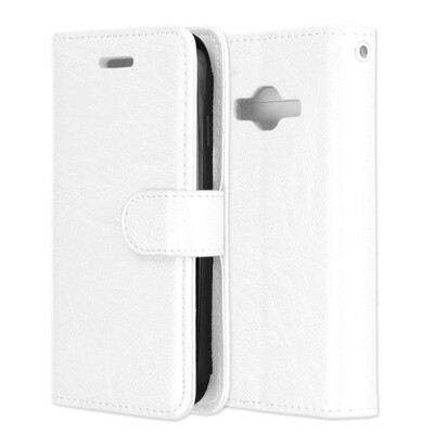 

MOONCASE Samsung Galaxy J1 mini prime 3 card photo frame holster - white