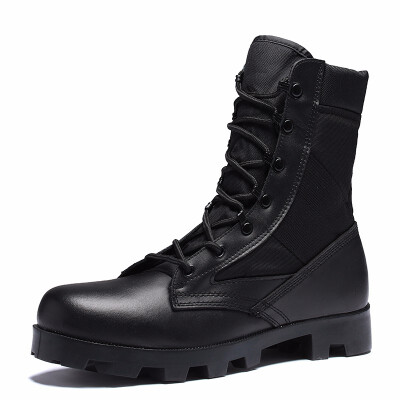 

Outdoor combat boots special boots high-top leather combat boots breathable desert boots high tube mens tactical boots