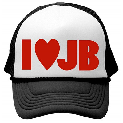 

I HEART JB - Unisex Adult Trucker Cap Hat