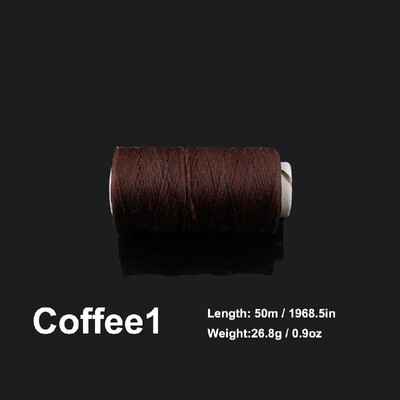 

10mm 50 Meters Long Flat Waxed Thread Waxed String for Leather Sewing