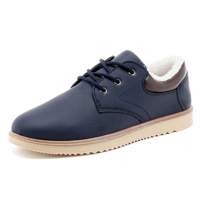 

Warm cotton lining Mens fashion sneakers flat casual soles