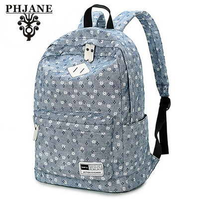 

PHJANE Lightweight Canvas Travel School Backpack for Women Girls Teens Kids