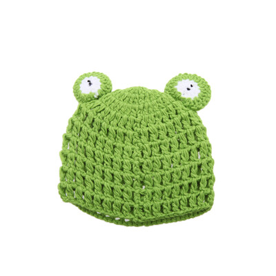 

Baby Infant Frog Froglet Crochet Knitting Costume Hat Soft Adorable Clothes Photo Photography Props for 0-6 Month Newborn