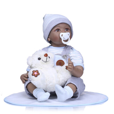 

Reborn Baby Doll 22 inch Cloth Body Lifelike Toddler Doll Play House Toy Gift With Princess Dress