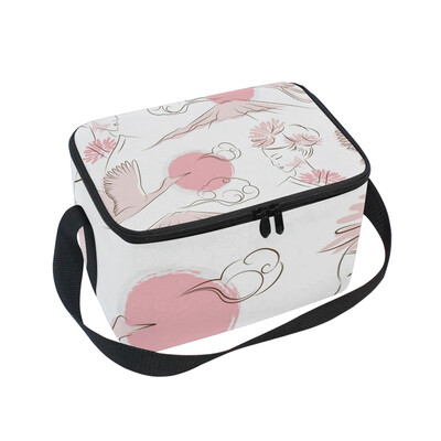

ALAZA Lunch Box Insulated Bird And Girl Lunch Bag Large Cooler Tote Bag for Men Women