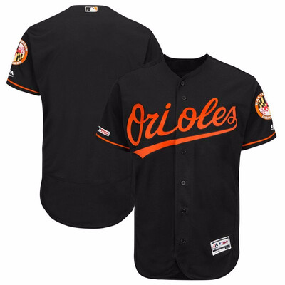 

Mens Baltimore Orioles Majestic Alternate Black Flex Base Jersey