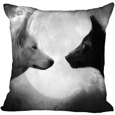 

Wolf Pillow Case High Quality New Years Pillowcase Wedding Decorative Pillow Cover Gift For Children 35x35CM