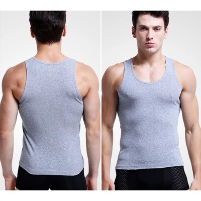 

Aa-shop 2019 Apparel for Men Tops&TeesTank Tops fashion men fitness vest muscle guys sleeveless vest