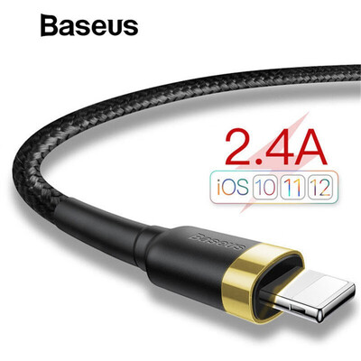 

Baseus phone USB Cable for iPhone X 8 7 6 5 6s Fast Charging 24A Quick Charger USB Linghting Cable for Apple X 8 7P