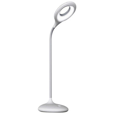 

UpperX Fashion touch LED 2W eye rechargeable lamp simple creative white gooseneck USB strange new bedroom bedside lamp