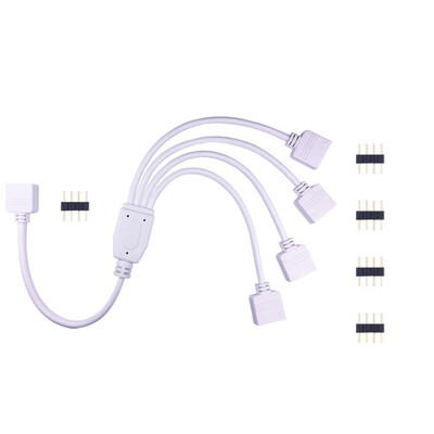 

Ywxlight Led Lamp Band Connector Rgb Colorful Lamp Strip Controller 1 To 4 Connector Line