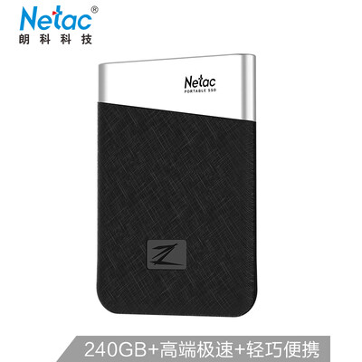 

Netac 240GB Type-c USB31 Mobile Solid State Drive PSSD Z6 Series Write Up to 400MBS 37g Mini Portable Drop-Off High Speed