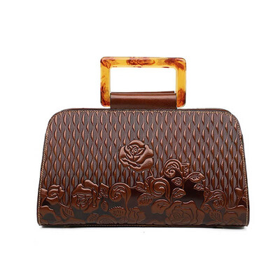 

SUWERER 2019 New Top cowhide fashion women Genuine Leather handbags luxury handbags designer embossed bag tote women hangdags