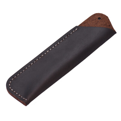 

Handmade Retro Vintage Full Grain Leather Pencil Case Pouch Pen Holder Organizer Bag Stationery Gift for Kids Students Artists Off