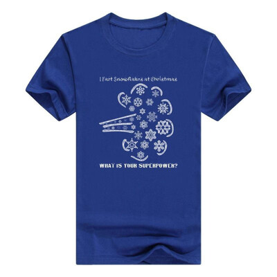 

Fart Snowflakes at Christmas Funny T-Shirt Xmas Humor Tee