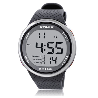 

Simple Outdoor Sports Wristwatch Waterproof 100m Swimming Diving Men LED Digital Watch