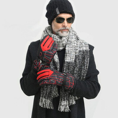 

Qidian gloves for men&women winter warm thickening plus velvet riding motorcycle ski gloves windproof cotton