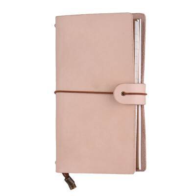 

Refillable Leather Journal Travel Notebook Diary Business Notepad Card Holder Lined Blank Grid Paper with Elastic Strap for Men &