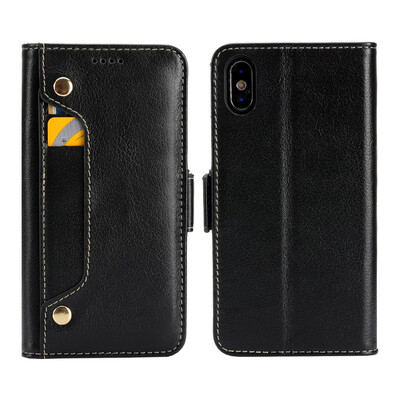

FEINADE iPhone 6 6S 6SP 7 7P 8 8P X plus Case wallet COW LEATHERCard Slot Kickstand Leather Wallet Flip Case for Apple Devic