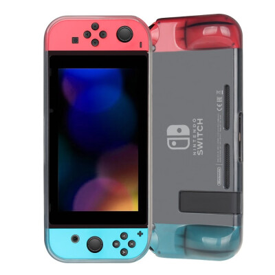 

Yoteen TPU case for Nintendo Switch Full Cover Travel Case Protective Soft TPU Built-in Comfort Padded Hand Grips Transparent