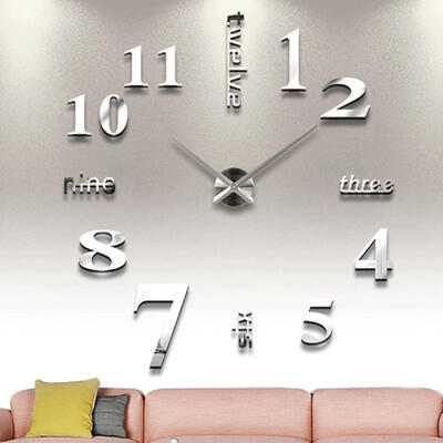 

DIY Wall Mounted Clock Modern Unique Numbers Design Decorative