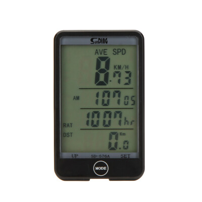 

Wired Bike Bicycle Cycling Computer Odometer Speedometer Touch Button LCD Backlight Backlit Water-resistant Multifunction