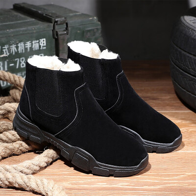 

Mens Martin Boots Casual Cotton Boots Warm Snow Boots in Winter