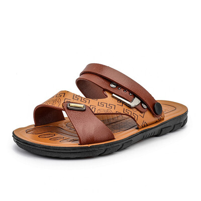 

Summer Men Sandals Comfort Men Shoes Flip Flops Beach Shoes Male Shoes Adult Leather Sandals Men Sandals Sandalia Masculina