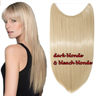 

Invisible wire flip in hair extension full head as natural Curly Wavy