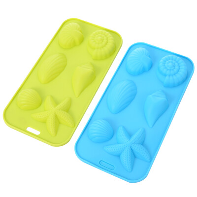 

2PCS Creative Shell Pattern Silicone Cake Fondant Baking Tool DIY Dessert Paste Decorating Mold