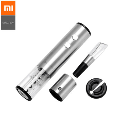 

Xiaomi Mijia Circle Joy Electric Bottle Opener Stainless Steel Mini Wine Stopper Wine Decanter Aerator for Xiaomi Smart Home