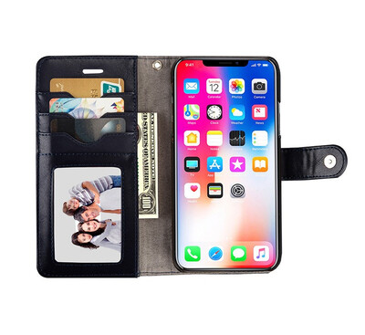 

Flip Case for iPhoneXS 8plus Multifunction Vintage Luxury Vertical PU Leather Detachable Wallet Phone Cases For iphone6 7 8plus