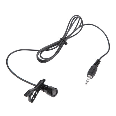 

Lavalier Clip Metal Mono Microphone 35mm with Collar Clip for Lound Speaker Computer PC Laptop