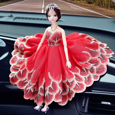

1 pcs lovely Dolls beautiful Decorative Dolls auto Ornament Sweet Wedding Handmade dolls Fashion Car Interior Decoration