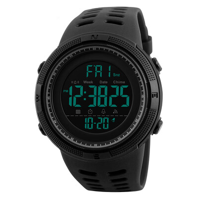 

SKMEI Men Sports Watches Countdown Double Time Alarm Chrono Digital Wristwatches