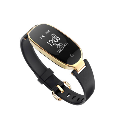 

S3 Female Smart Bracelet IP67 Water Resistant Pedometers Exercise Record Sports Heart Rate Monitor for iOS Android