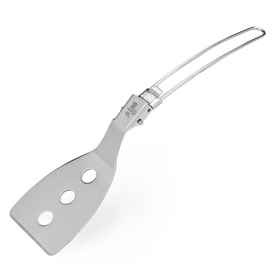 

OUT - D CSS - 2 Outdoor Camping Hiking Picnic Spatula Foldable Stainless Steel Tableware Shovel