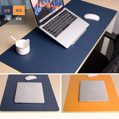 

Ling charm two-color double-sided mouse pad oversized office desk pad laptop pad keyboard pad desk pad home large size mat waterproof pad treasure blue yellow