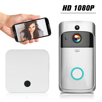 

WiFi Smart Wireless Security DoorBell Smart HD 1080P Visual Intercom Recording Video Door Phone Remote Home Monitoring Night Visio