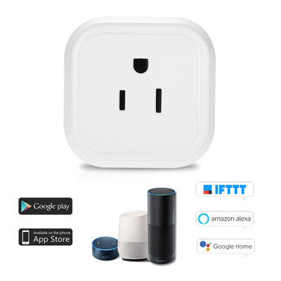 

Mini Wifi Smart Plug with OnOff Switch Support Phone App Control Anywhere&Anytime Timing Function Voice Control for Amazon A
