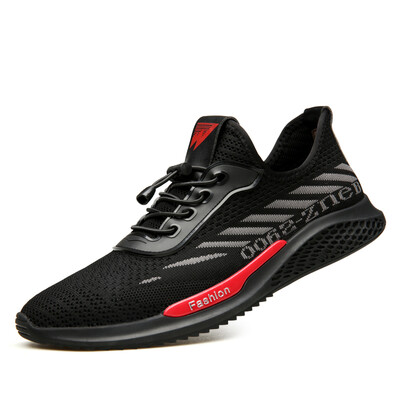 

Yi Chi EGCHI sports mens casual slow running breathable mesh shoes men 78357 black 41