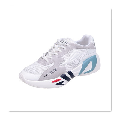 

2018 breathable mesh running shoes wild lace sports shoes Korean Harajuku old shoes