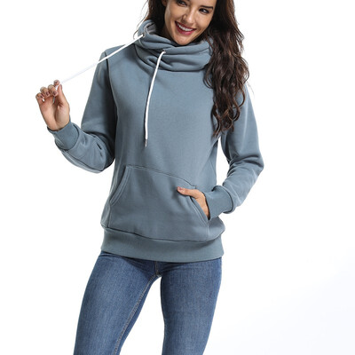 

FITTOO Womens Winter Letter Embroidered Kangaroo Pocket Hoodie Pullover